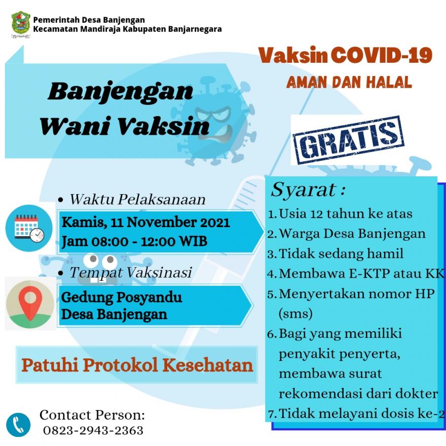Pengumuman Vaksinasi Covid-19